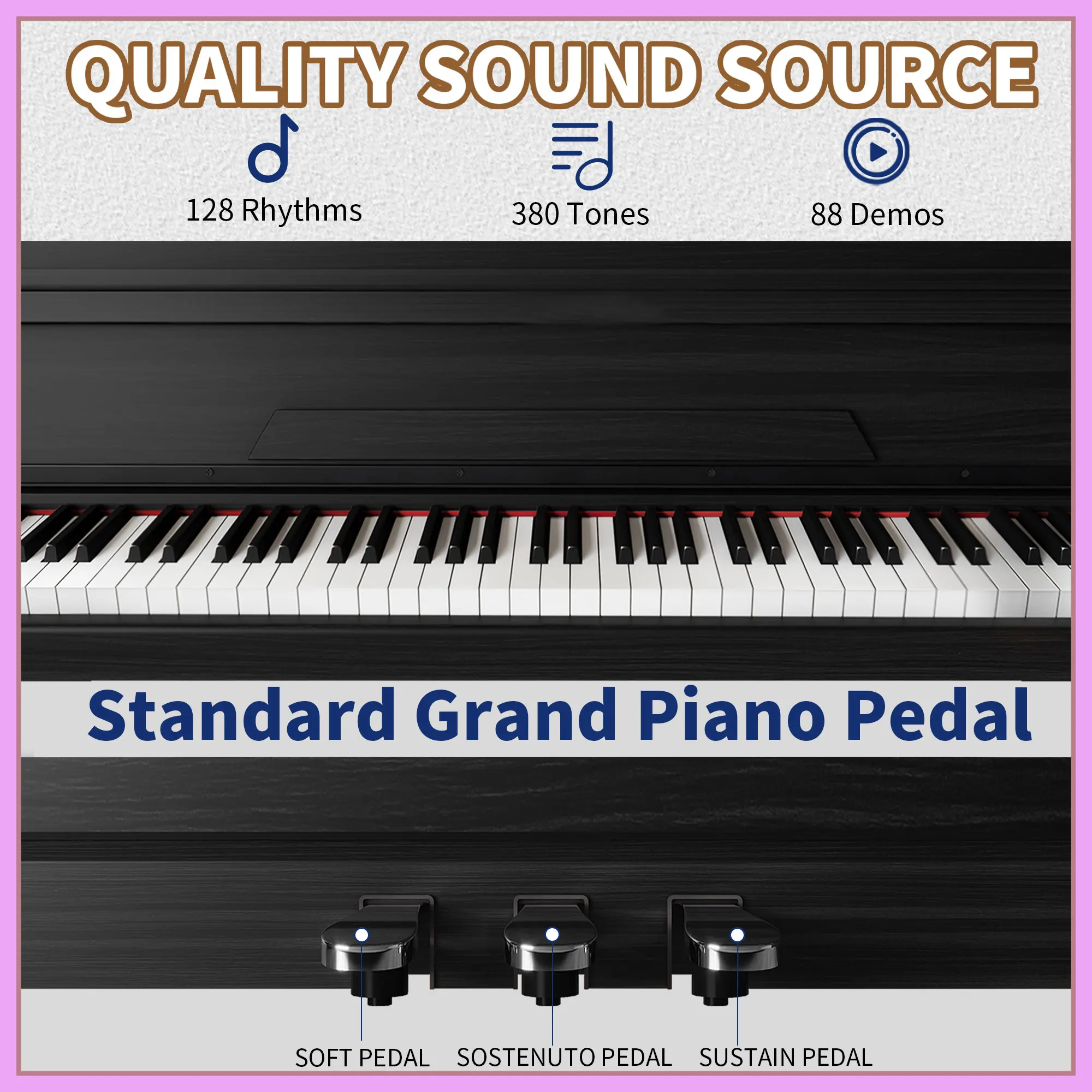 

Professional 88 Weighted Keys Digital Piano Electronic Music Keyboard Musical Instruments For Sale Home Studio Beginners
