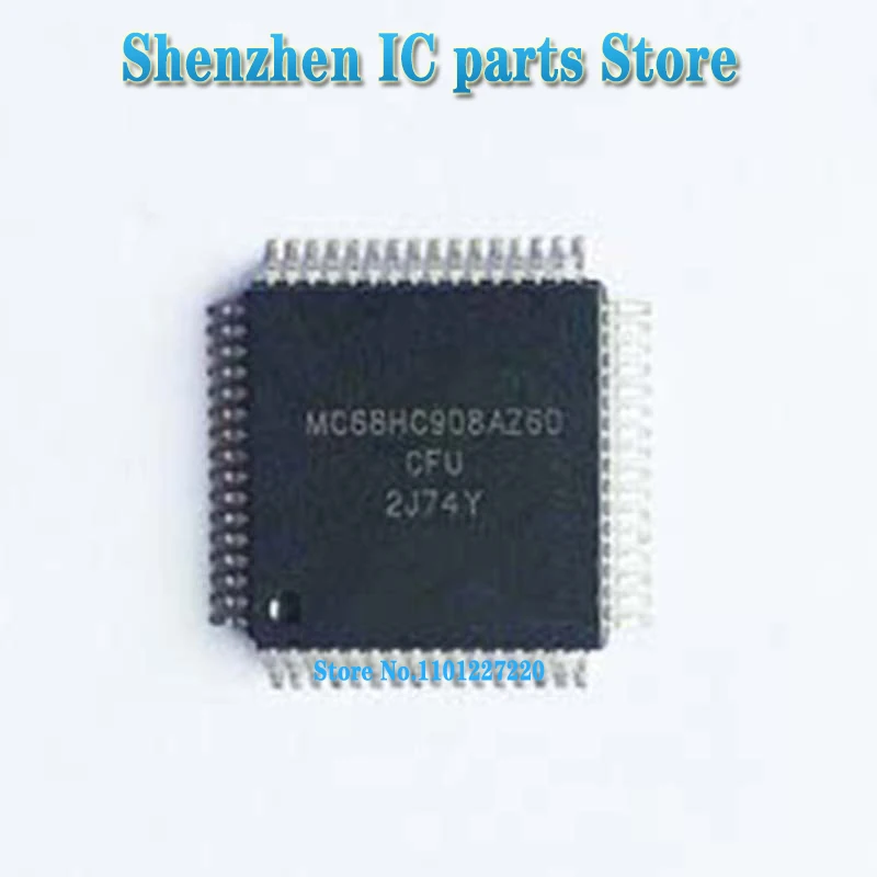 1pcs/lot MC68HC908AZ60CFU 2J74Y MC68HC908AZ60ACFU QFP-64 In Stock