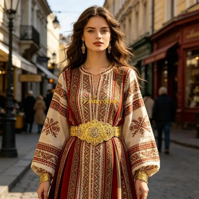 n58f-ethnic-waist-belt-russian-robe-belt-classical-caucasian-rhinestones-inlaid-waistband-for-men-and-women