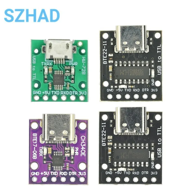 CH340N SOP8 USB to TTL Module Pro Mini Downloader Replaces CH340G CH340E CH340C CH9340 For Arduino ESP32