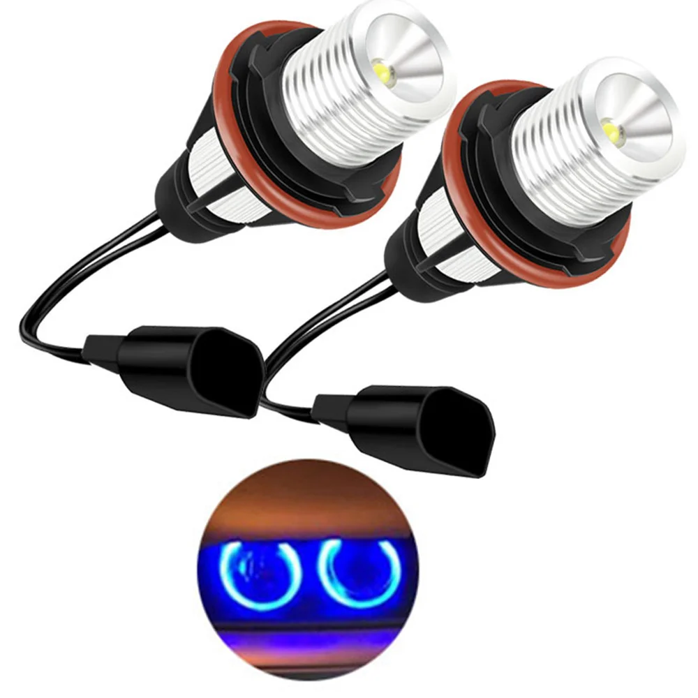 Für BMW E39 E53 E60 E31 E63 E64 E65 E66 E83 E87 Helle Scheinwerfer 2 Stück LED Angel Eyes Markierungsleuchten DRL Tagfahrlichter