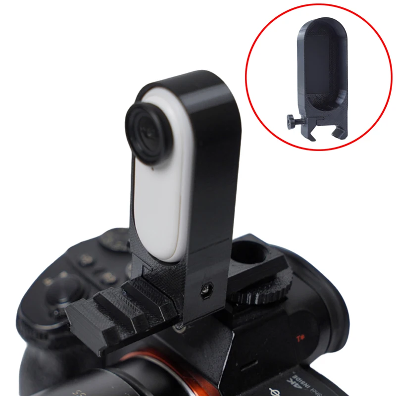 1PCS For Insta360 Go 3/3s Action Camera Adapter Bracket 1/4 Screw Fixing Mount Modified Acessory Compatible with Picatinny Rails