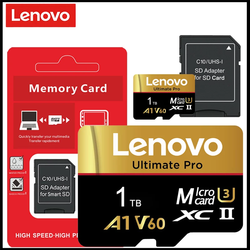 Lenovo 1TB High Speed Memory Card V60 U3 Flash Cards Micro SD Card For GoPro Action Camera Drone 4K Full HD Performance TF Card image 3