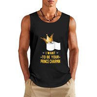 I want to be your Prince Charmin. Tank Top Men's clothing T-shirt male anime gym