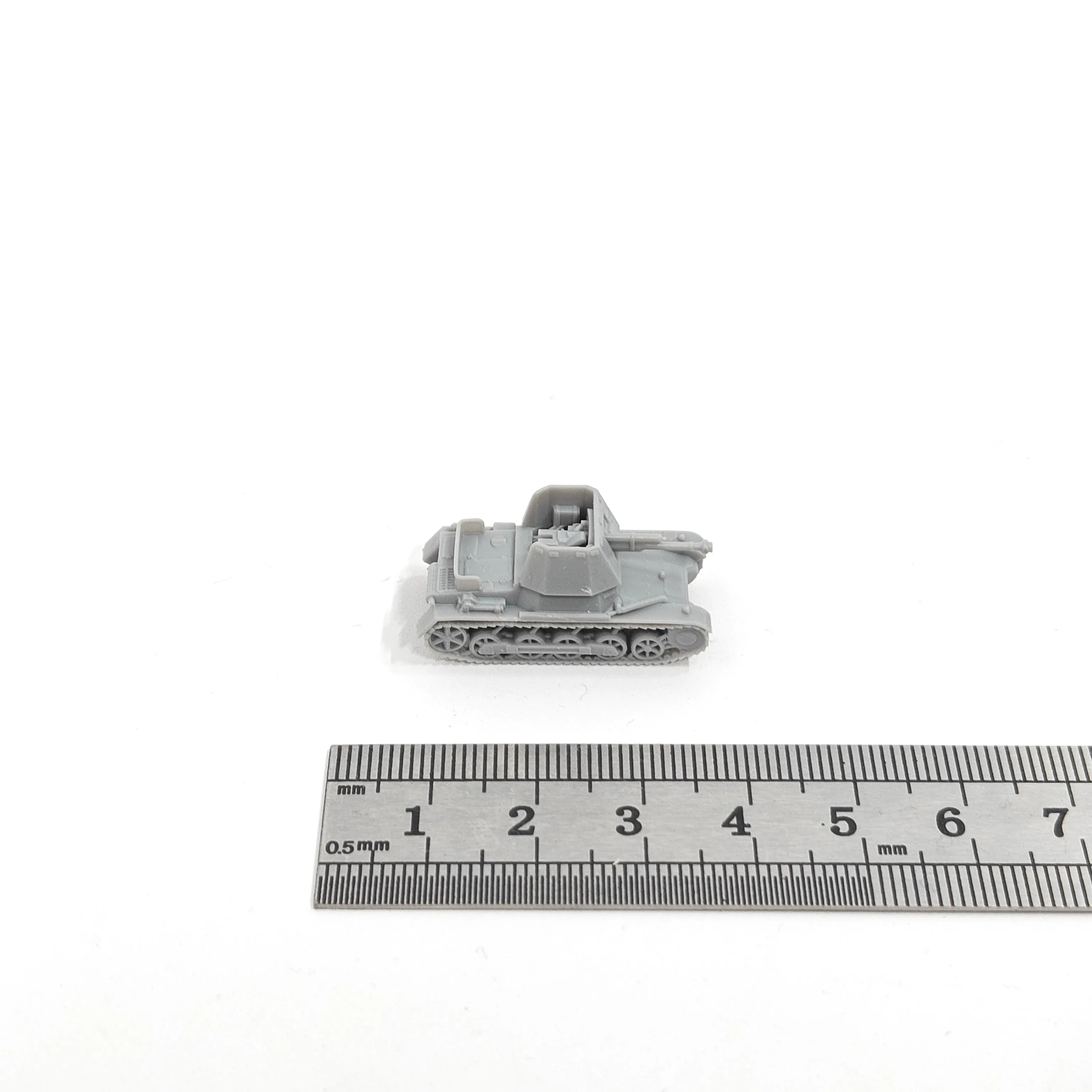 WWII German SdKfz 101 Panzer I Tank Destroyer,3D Printed,1/144 Scale Model,Resin,Paintable view 3