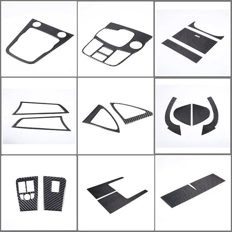 

Soft carbon fiber is For 2013-2022 Jaguar F-TYPE car Dashboard Console Decoration Cover Stickers car modification accessories