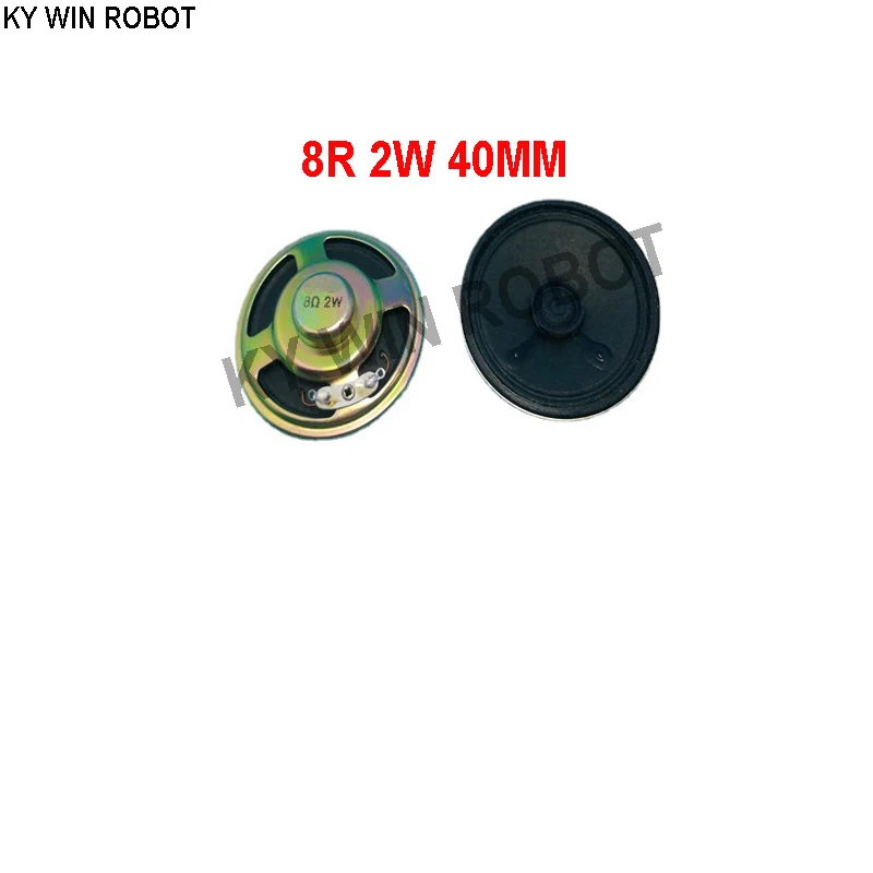 

2pcs/lot New Ultra-thin speaker 8 ohms 2 watt 2W 8R speaker Diameter 40MM 4CM thickness 11.5MM