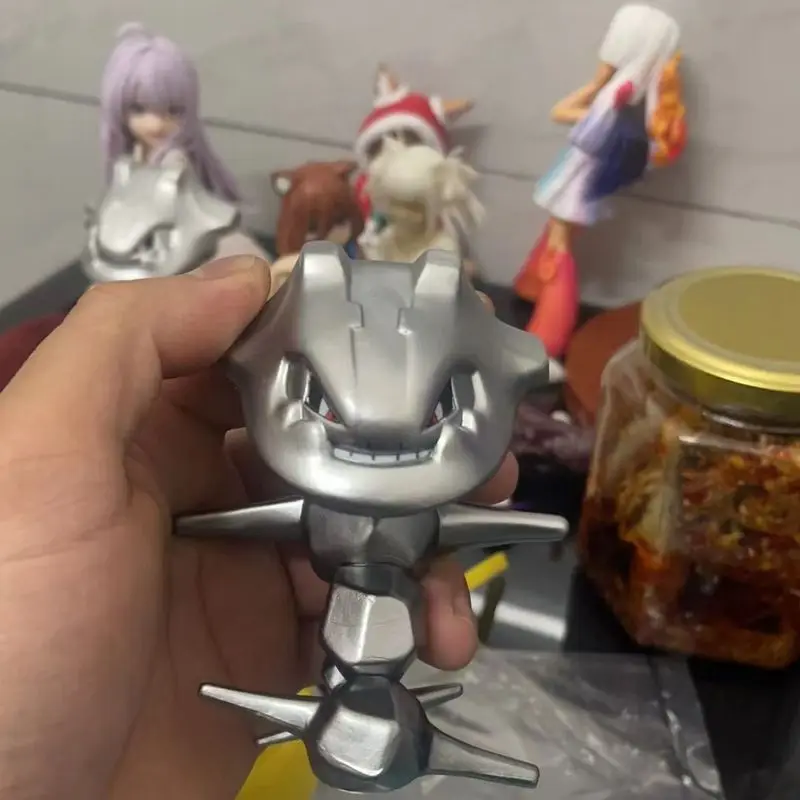 أنيمي بوكيمون ستيلكس روك الصلب الأفعى أساطير المرآب عدة بولي كلوريد الفينيل نموذج دمية جمع مكتب تمثال تزيين زخرفة لعبة طفل هدية #2