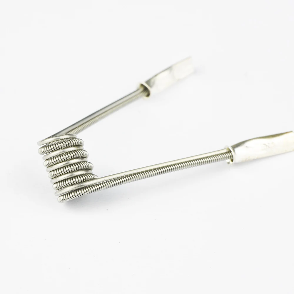 2Type 10pcs Pro Coil Wire Premade Clapton Parallel 0.3ohm Interlock Clapton for RDA Rebuildable Heating