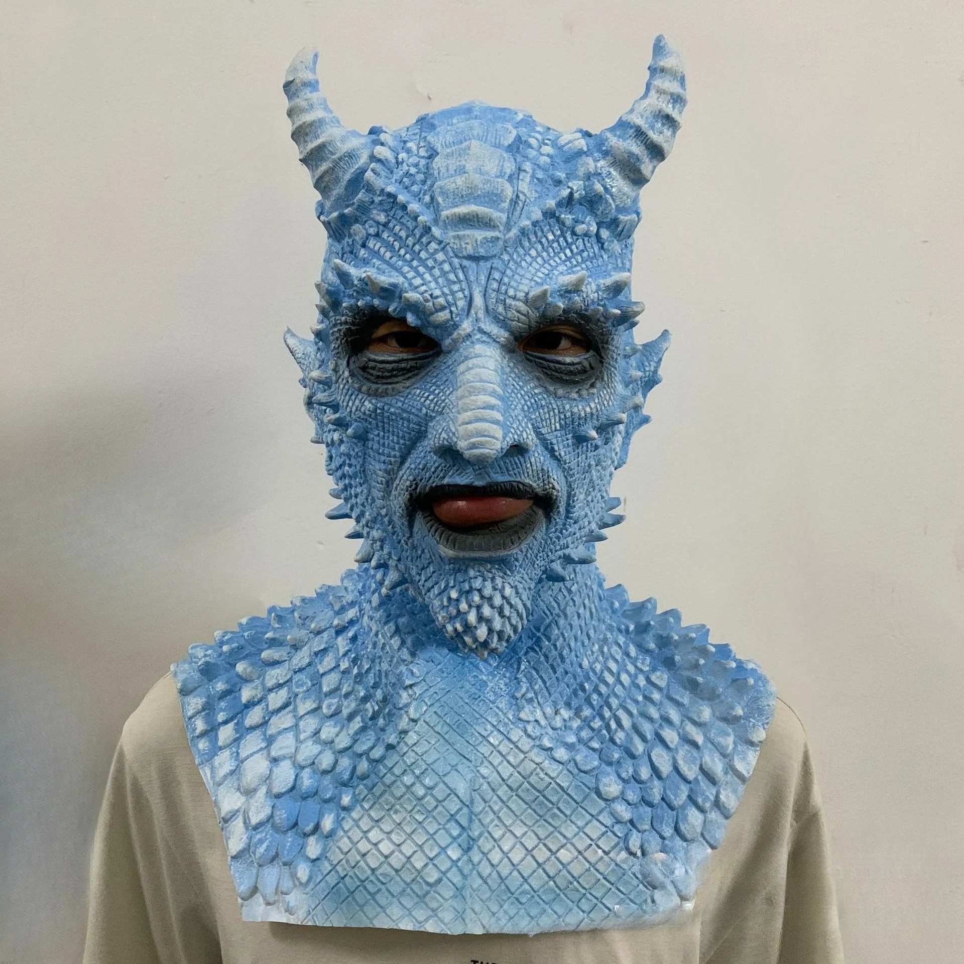 Máscara de Belial, Guantes de Látex, Juego Diablo, Juego de Rol de Boss, Máscara de Reina de las Mentiras, Máscara de Monstruo, Máscaras de Halloween, Accesorio de Disfraz