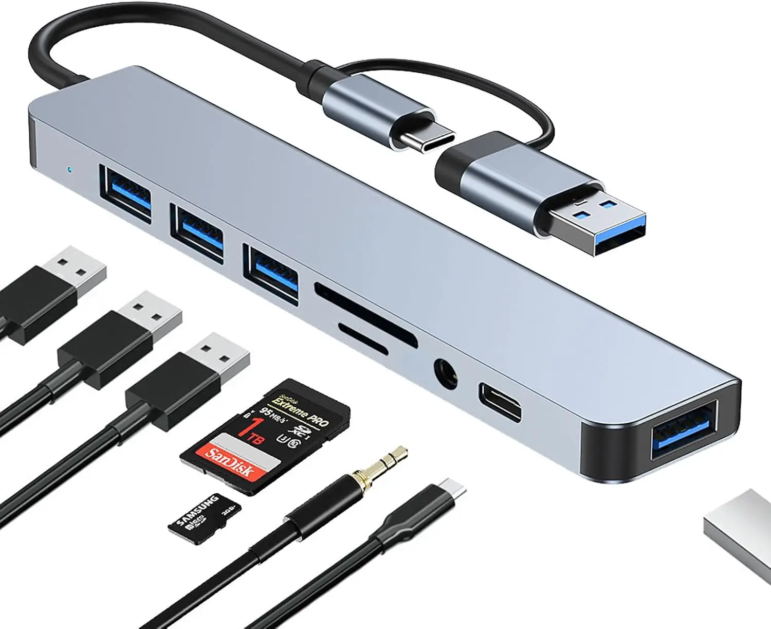 Usb Hub, C-Type Hub…