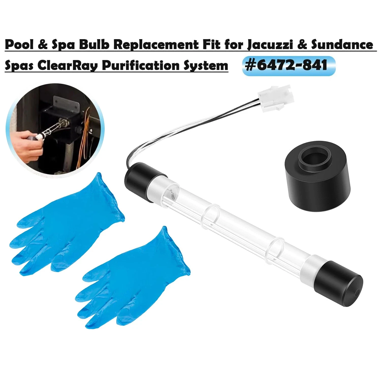 MX 6472-841 Substituição de lâmpada para piscina e spa para Clear Ray XL Banheira de hidromassagem UV para jacuzzi e sundance spas Purificação ClearRay