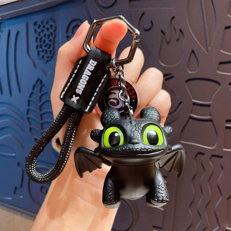 Genuine Potdemiel How To Train Your Dragon Toothless Keychain Car Bag Pendant Sound Producing Fun Creative Cartoon Character Toy