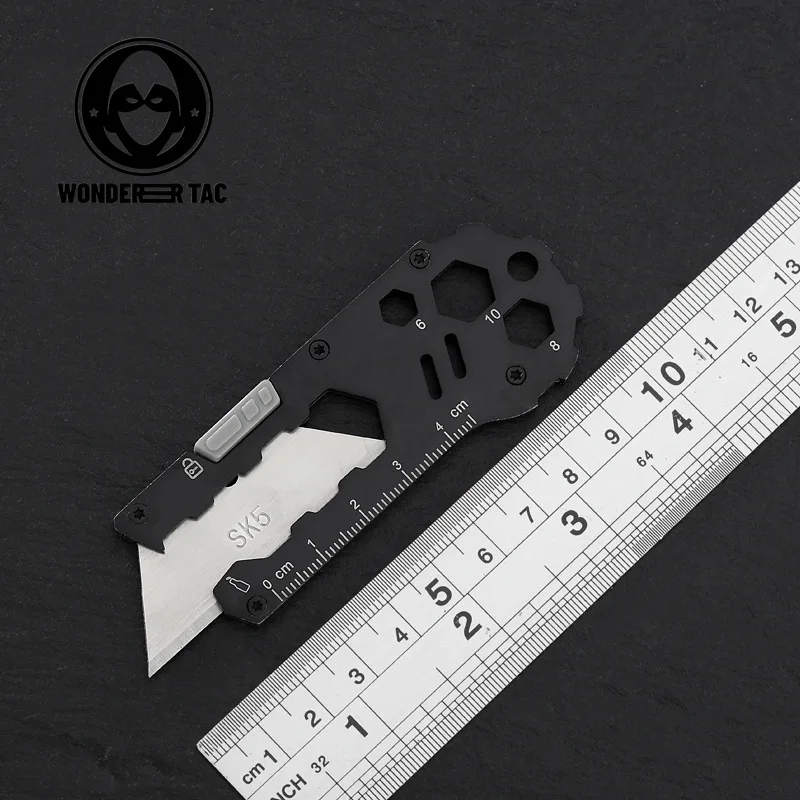 Imagem -03 - Multifuncional Art Mini Utility Knife Ferramenta de Edc Faça Você Mesmo Mini Nocturne Plantando Creative Box Cutter Opener em Aço Inoxidável