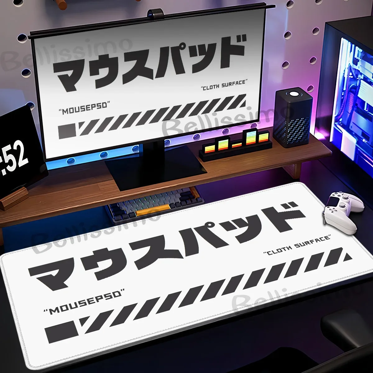 Tappetino per mouse per PC da ufficio Tappetino per tastiera grande Tappetino per mouse Xxl Xs Tappetino per mouse nero viola Accessori da gioco Tappetini Tappetino per scrivania E-Sports esteso