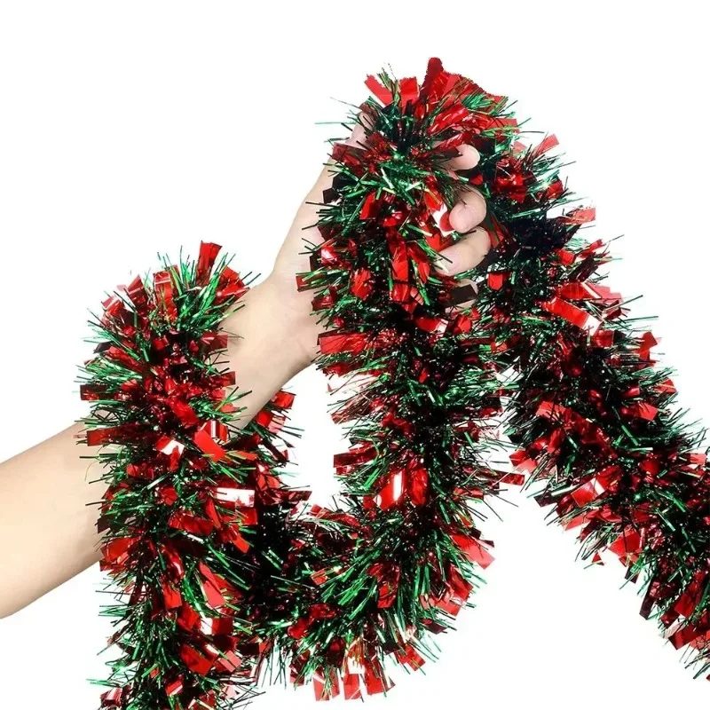 2m feliz natal decorações tira fita árvore de natal ornamento ursos pão de gengibre pessoas bonecos de neve ano novo suprimentos vermelho verde