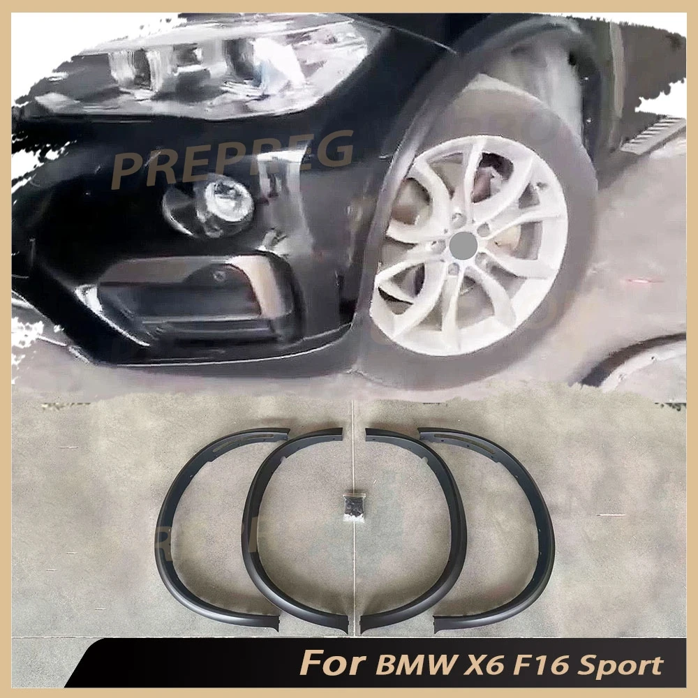 

For BMW X6 F16 Sport 2015-2018 Car Wheel Arch Eyebrow Stripe Car Wheel Molding Trims Fender Mudguard Spoiler Body Kits