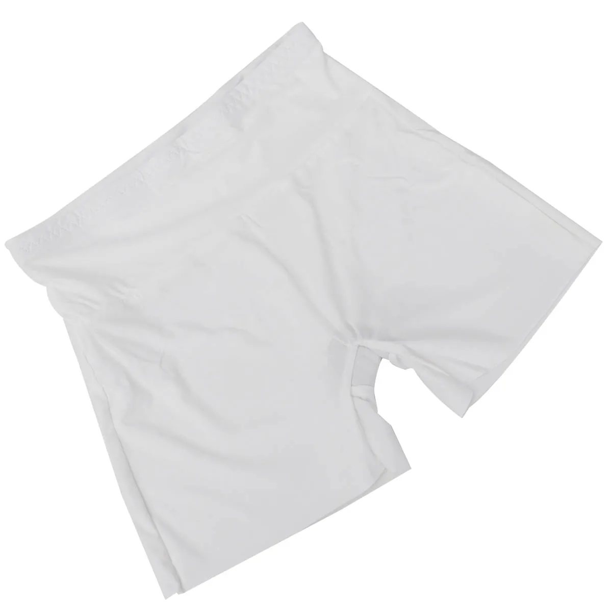 

1pc High Waist Safety Panties For Women Ice Silk Short Leggings Anti-Light Underskirt Shorts Breathable Stretchy Cover Belly