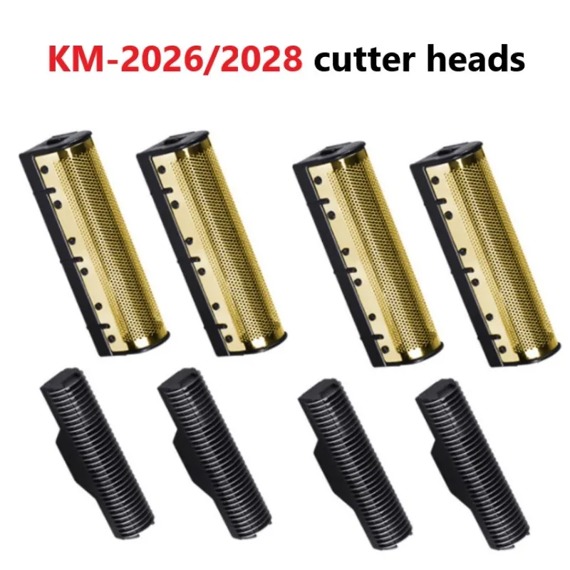 Kemei Original Elektrorasierer Klingen Goldfolie Messernetz und Schneidkopf Geeignet für KM-2026 KM-2028 Schwimmrasierer