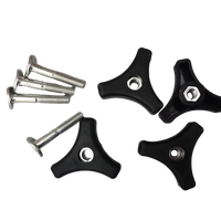 A Set Triangle Handle Knob Nut Screw Bolt Kit Fasteners Replacement For Honda HAYTER MOUNTFIELD Lawn Mower Accessories