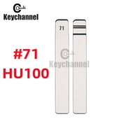 10pcs Car Flip Key Blade Lishi HU100 KD Key Blank 71# for Chevrolet Cruze Mlibu Opel Astra Corsa Haval for KEYDIY Xhorse Remote