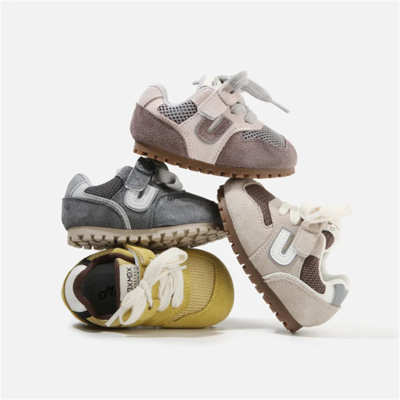 

2025 New Autumn Baby Shoes Mesh Toddler Boys Sneakers Outdoor Girls Tennis Soft Sole Fashion little Kids Sneakers EU 16-26