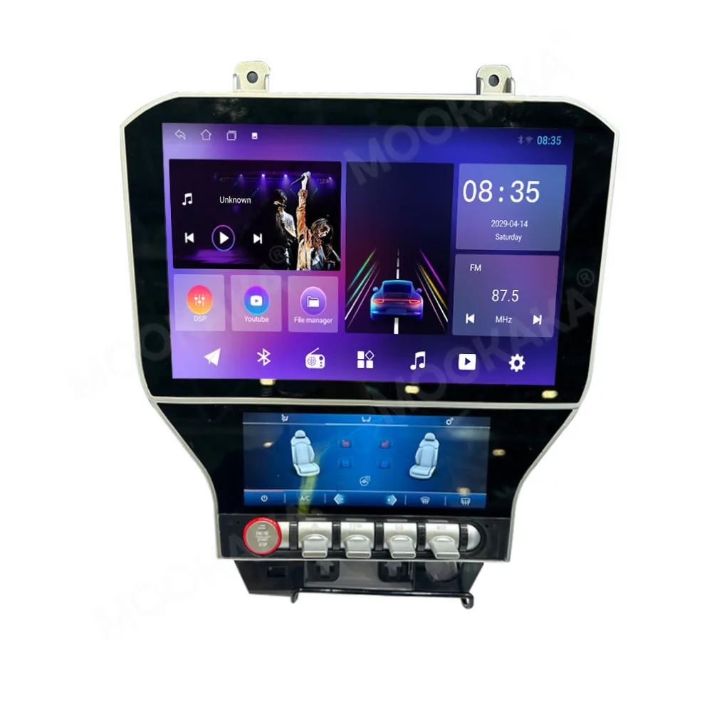 For Ford Mustang 2015 - 2019 Android Car Radio 2Din Stereo Receiver Autoradio Multimedia Player GPS Navi Head Unit Screen