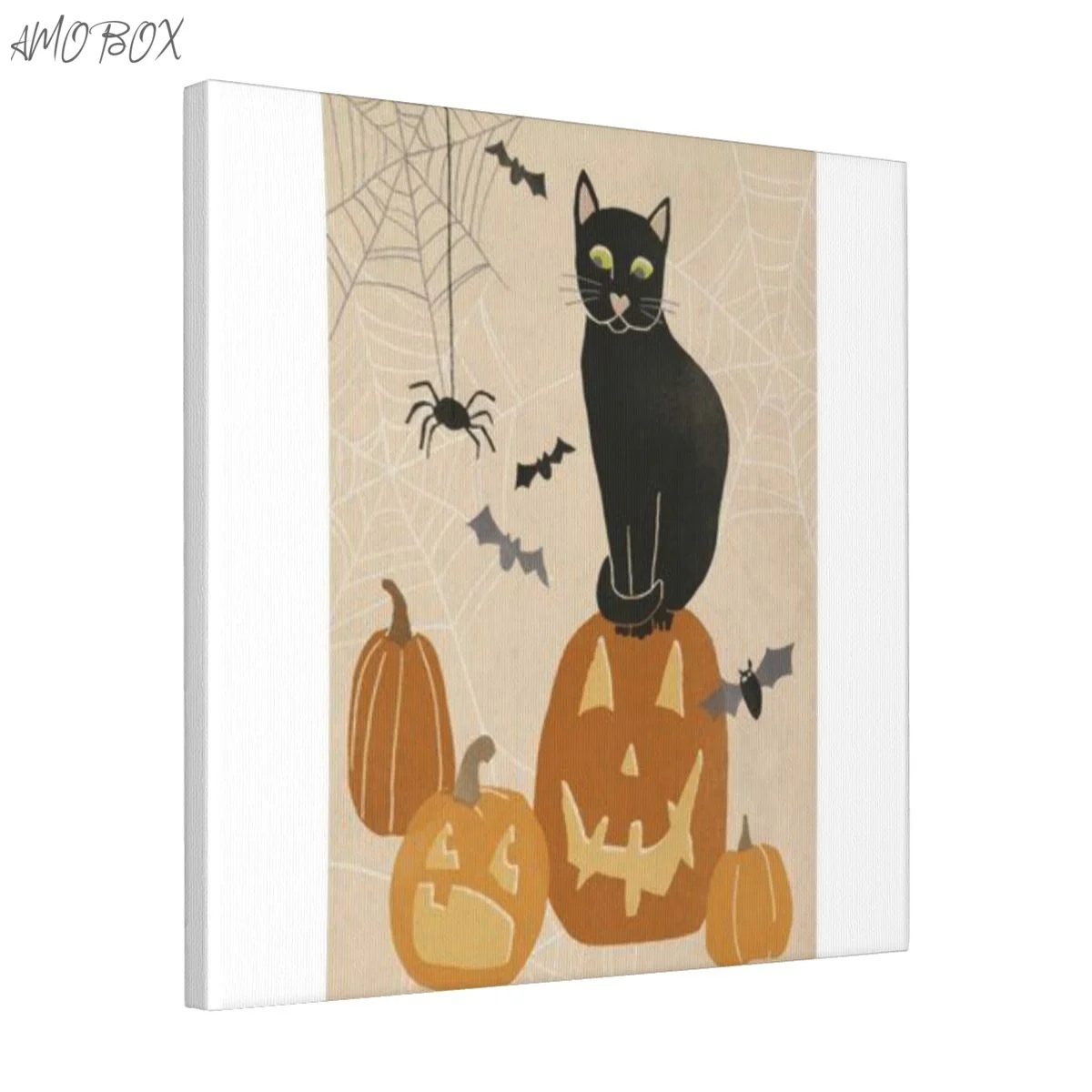 

AMOBOX Unframed Pumpkin Patch Cats Decorative Paintings, Wall Art, Room Decoration Painting16x16in -625910810