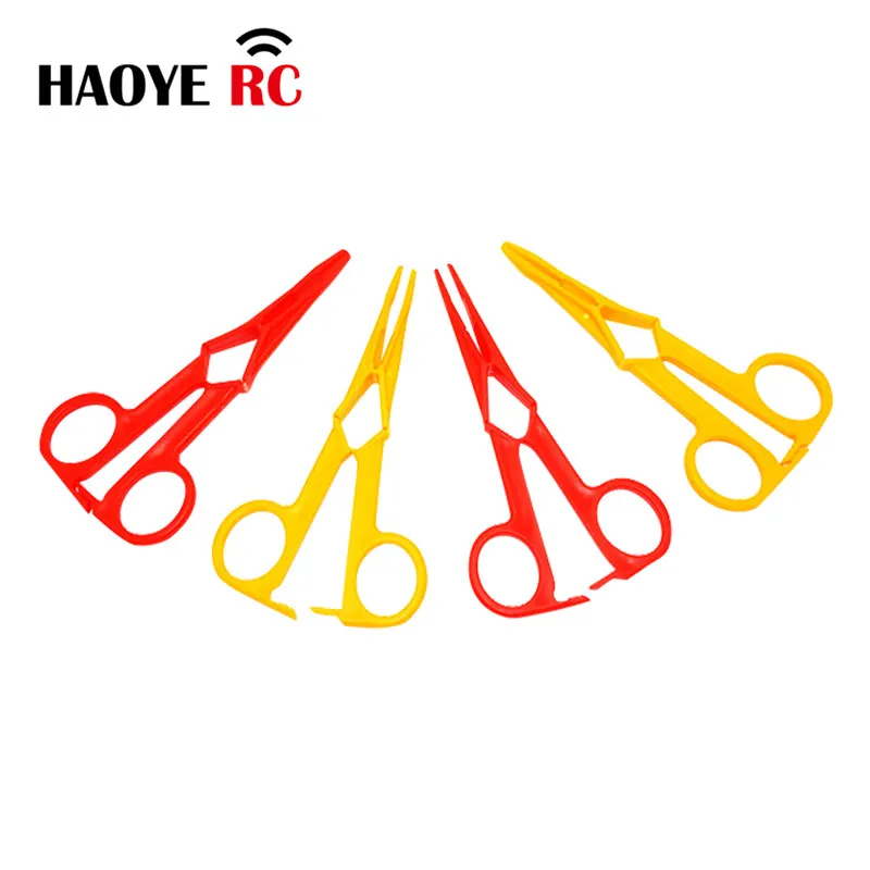 

HY 2 Pcs Gentle Touch Plastic Locking Hemostat Good Helper Of Soldering Tools Yelllow/Red For RC Airplanes Parts Model Accessory