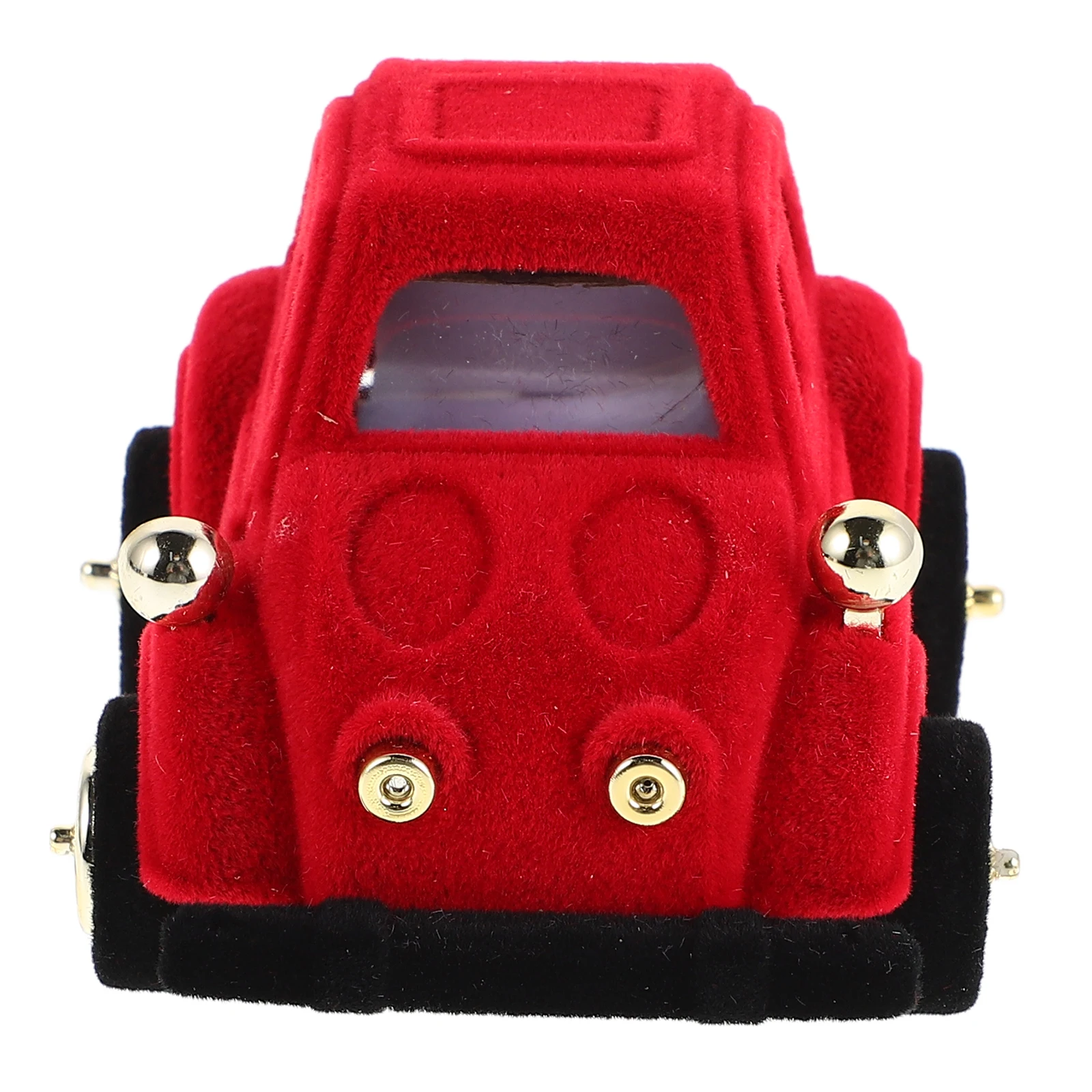 

Cute Vintage Car Ring Lined Jewelry Holder Earring Storage Case For Women Engagement Wedding Valentines Day Present Decor