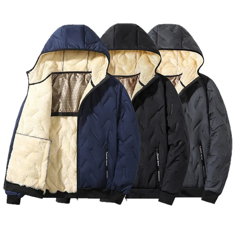 Winter Fleece Cotton-Padded Jacket for Men And Women Smooth Skin-Friendly Casual Comfortable Warm Cold-Resistant 2025 Style