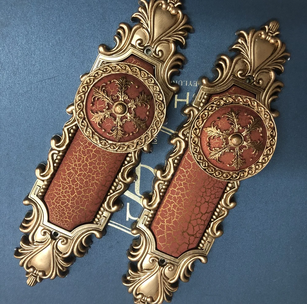 2Pcs/Set Curtain Hooks Holder Hanger Bronze Display Rack Wall Hook Curtain Accessories Door handle