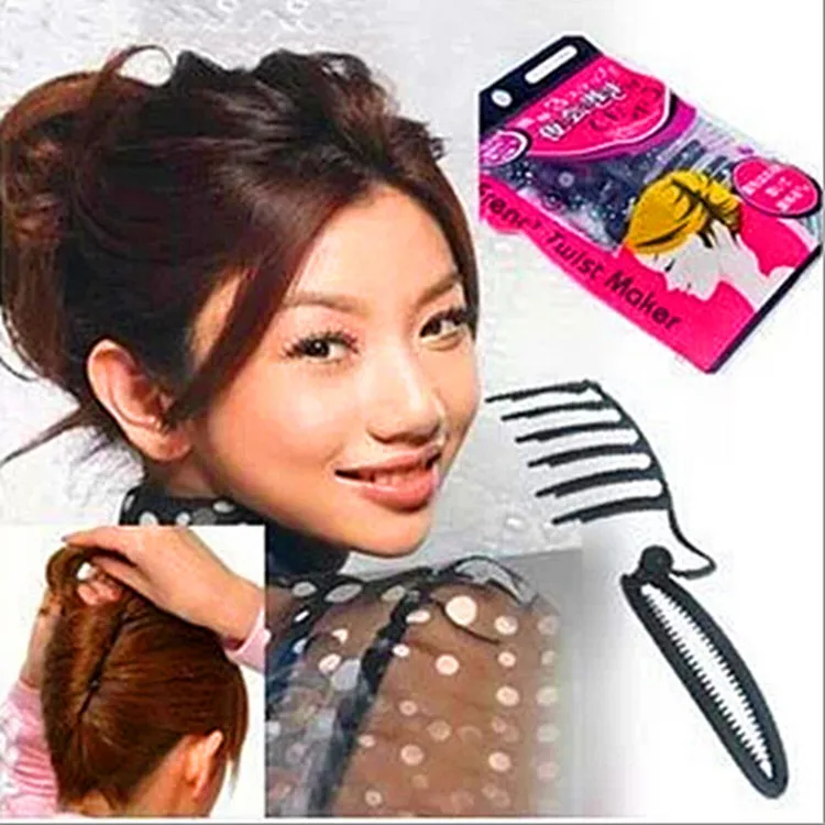 

6Pcs/Lot Three Steps Night Party Roller Banquet Hair Style Maker Forks Bud-Like Care Tools Accessories HA018