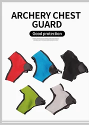Archery Chest Guard Adjustable Nylon Mesh PU Archery Chest Protector Free Size Outdoor Hunting Shooting Chest Protection