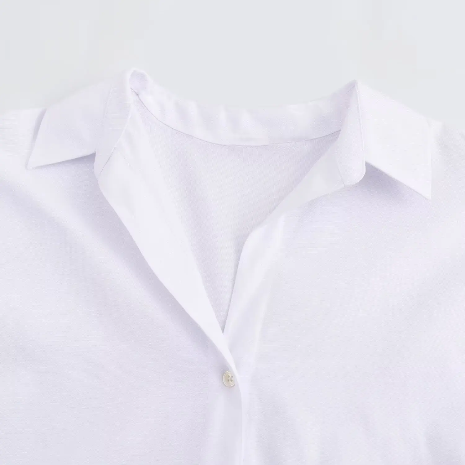 Tangada 2024 Women White Oxford Cotton Shirt Long Sleeve Female Oversized Blouse Tops 6X0324