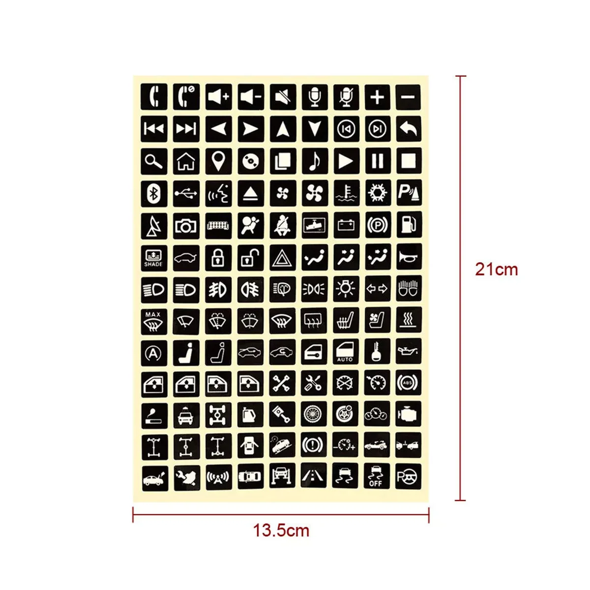 Luminous Car Stickers Instrument Panel Button Sticker PVC Truck Decoration Rocker Switch Label Circuit Decal Interior Stickers