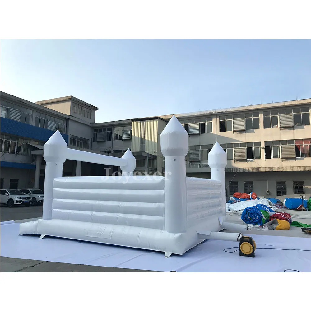 Opblaasbaar wit springkasteel PVC opblaasbaar springkasteel/maan springkasteel/bruids springkasteel bruiloft springkasteel wit