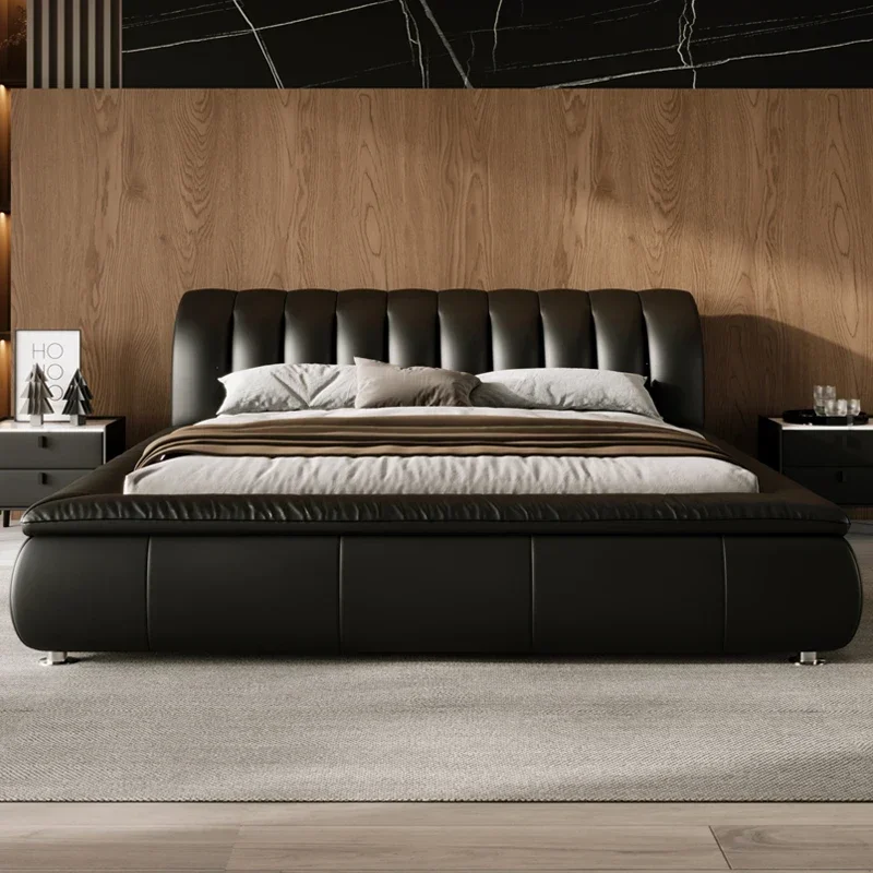 Soft Wooden Modern Bed Frame Headboard Sale Wood Adults Double Twin Bed Frame Bedroom Queen Size Cama De Matrimonio Furniture