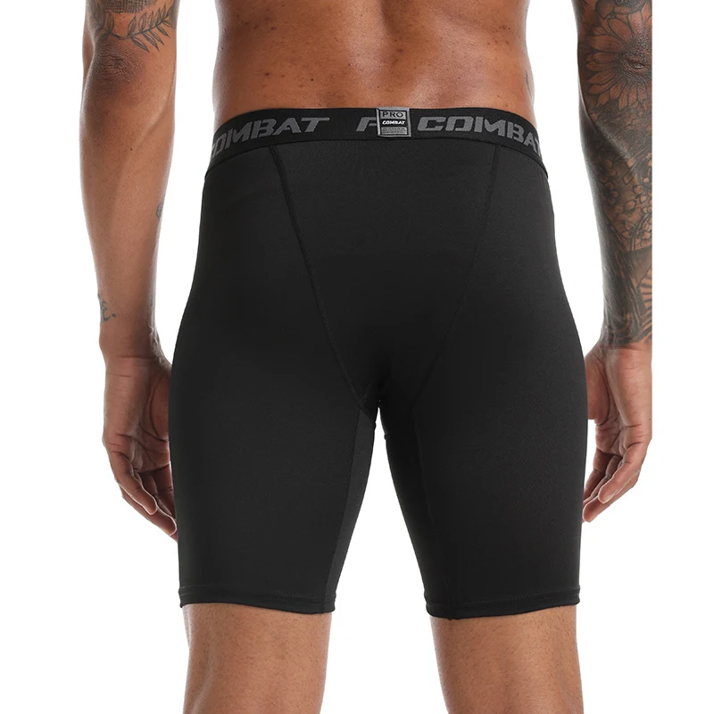 Men's Sports Leggings, Bottoming Shorts, Quick-drying Stretch Fitness, Running, Track and Field, Basketball Training, Compressio image 3