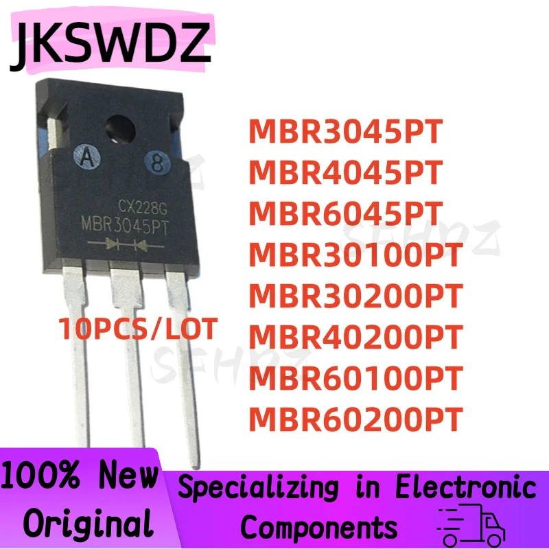 

10PCS/LOT NEW MBR3045PT MBR4045PT MBR6045PT MBR30100PT MBR30200PT MBR40200PT MBR60100PT MBR60200PT TO-247 Schottky Diode