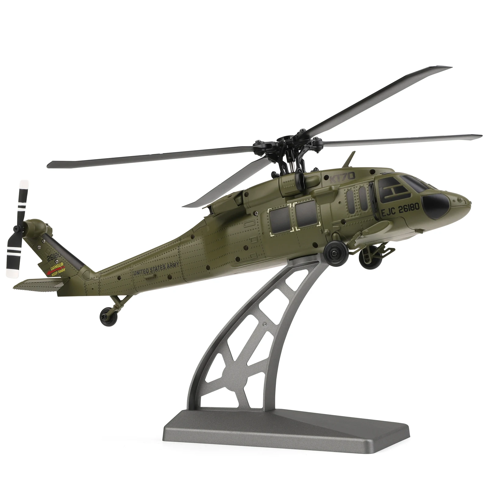 

Remote Control Helicopter, 2.4G 4 Channel Mini Aircraft with Brushless Motor Altitude Hold Gyro One Key Take Off and Landing