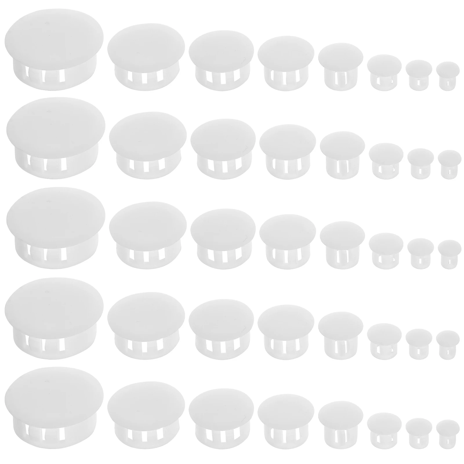 

350 pcs Plastic Hole Covers Furniture Screw Caps Desk Folding Chair Leg Caps Chair Tube Sealing Grommets Shelf Stoppers