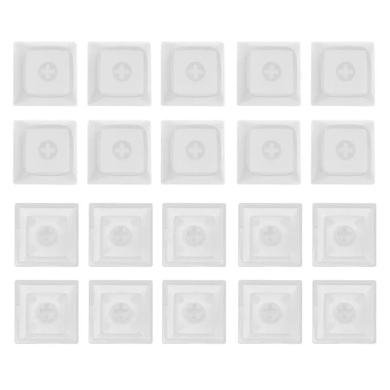 Image 3: Capuchons de touches vierges en PBT, 20 pièces, 1U, 1X, profil XDA, sans impression, pour bricolage, Installation de clavier mécanique, commutateurs MX