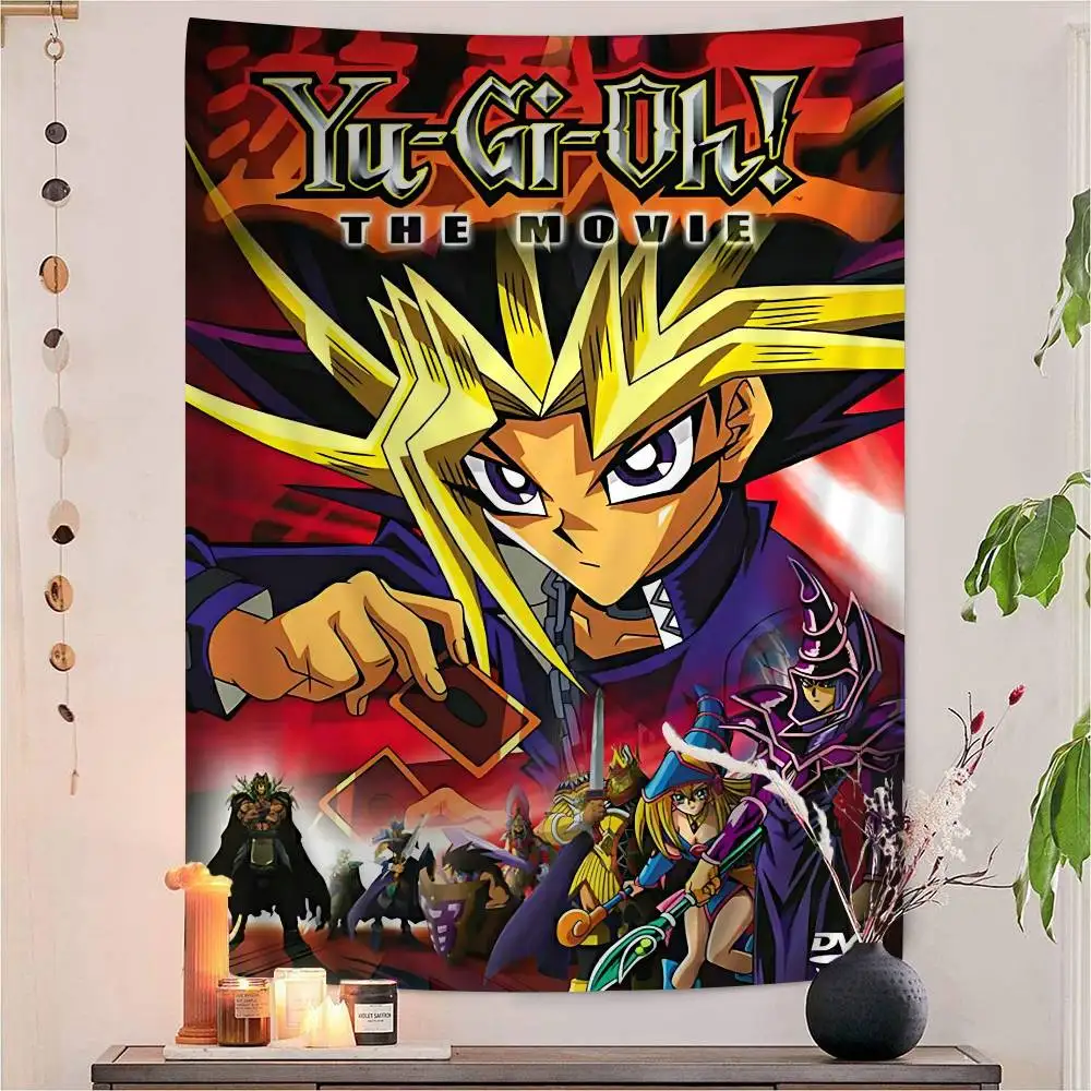 Japanese Manga Yu-Gi-Oh Cartoon Tapestry Art Science Fiction Room Home Decor Wall Hanging Sheets