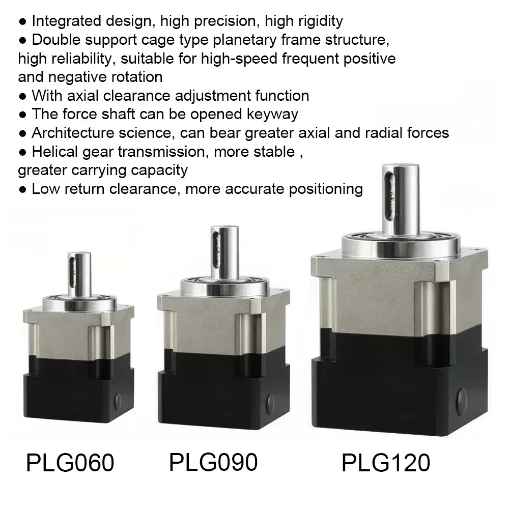 High Precision Nema23 Motor Planetary Gearbox Helical Gear Reducer Reduction Gearbox 200W 400W 600W Servo Motor Speed Reducer