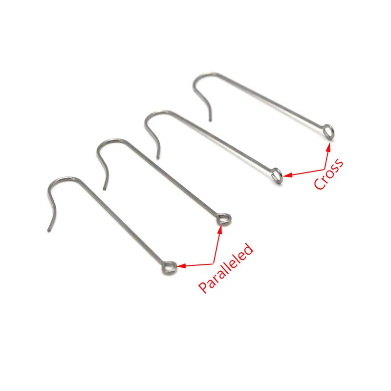 20PCS 316 Stainless Steel Simple Earrings Hooks for For Jewelry Making Hypoallergenic Women Dangle Earring Clasps Earwires DIY