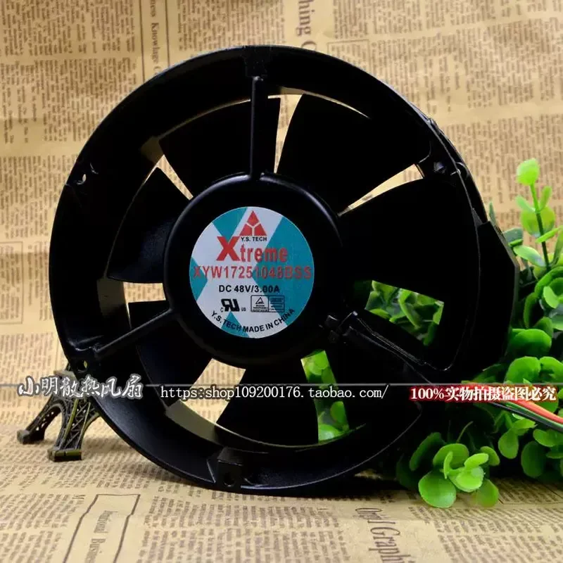 For Wonsan XTREME XYW17251048BSS 48V 3A 17CM 17251 Round Cooling Fan