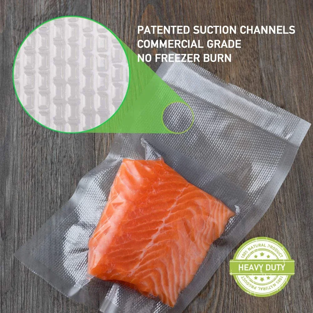 100 pcs Vacuum Sealer Bags  for Food Saver, Seal a Meal, Grade, Heavy Duty, Great for vac storage, Meal Prep or Sous Vide