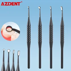 AZDENT 4 sztuk/zestaw Dental Micro Mouth Mirror powłoki optyczne reflektor odontoskop wielofunkcyjne sprawdzanie narzędzi do laboratorium dentystycznego jamy ustnej