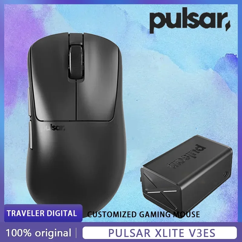 

Pulsar Xlite V3Es Wireless Mouse 8K PAW3395 Low Latency Lightweight Gaming Mouse Sensor OLED Screen Ergonomics Pc Gamer Gift